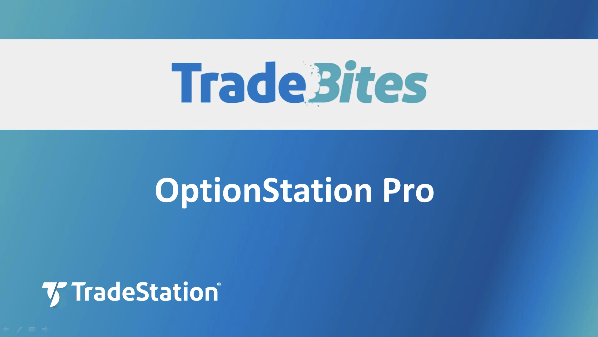 OptionStation Pro Overview | TradeStation