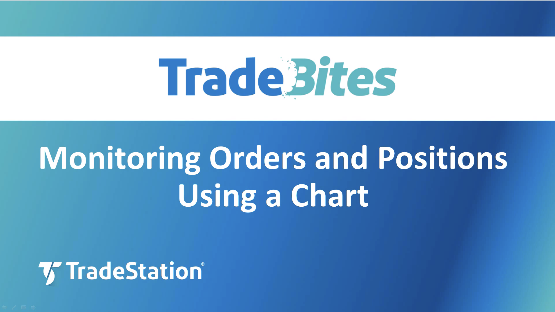 Monitoring Orders and Positions Using a Chart ...